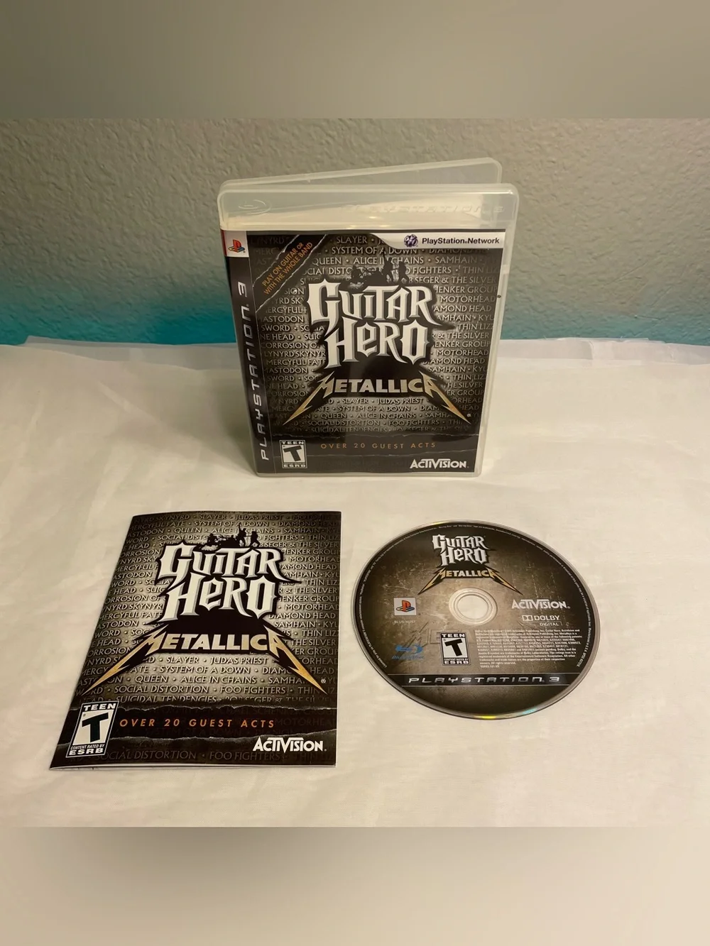 Guitar Hero: Metallica (Sony PlayStation 3 PS3, 2009) PS3 Complete Tested Works